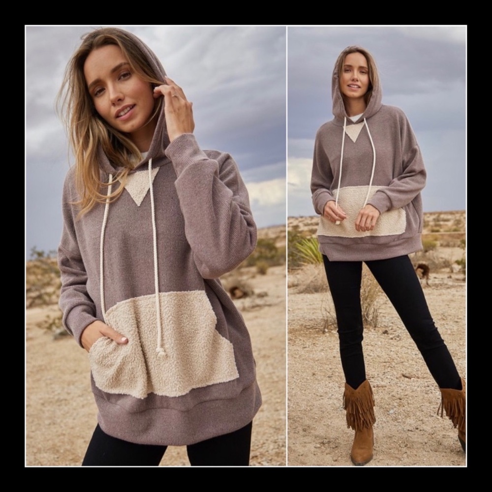 ❗️NEW❗️Mocha Taupe Hoodie Sweater